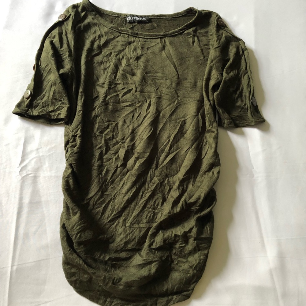 Women Due Time Size S Green Color Top - 1057